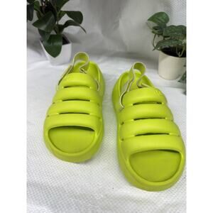 New UGG Australia Womens Sport Yeah Slingbacks Sandals Neon Green Size 5